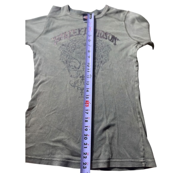 Harley-Davidson Barnett El Paso, Texas Green Long Sleeve Medium 100% Cotton - Picture 10 of 12